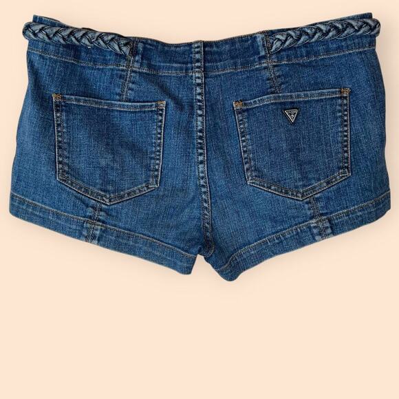 GUESS Denim Shorts in Dark Wash Women's Size 31 = 8 - Picture 3 of 13